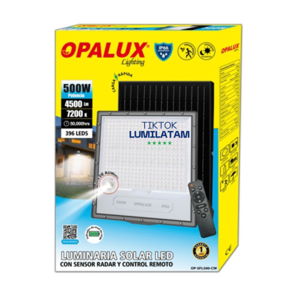 REFLECTOR SOLAR 500W OPALUX - Imagen 2