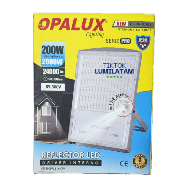 REFLECTOR LED PRO 200W OPALUX - Imagen 2