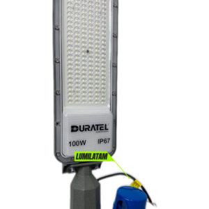 LUMINARIA LED 100W DURATEL + FOTOCELDA
