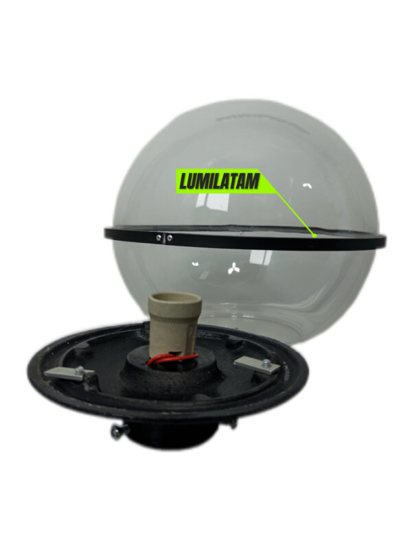 FAROLA ESFERICA E-35+FOCO 60W ECONOMICA CHINA - Imagen 2