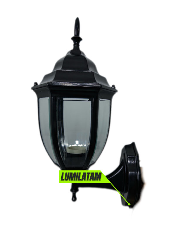 FAROLA DECORATIVA BASIC NEGRO / SIN FOCO