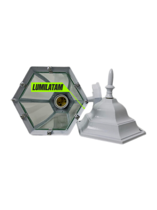 FAROLA DECORATIVA BASIC BLANCO / SIN FOCO - Imagen 2