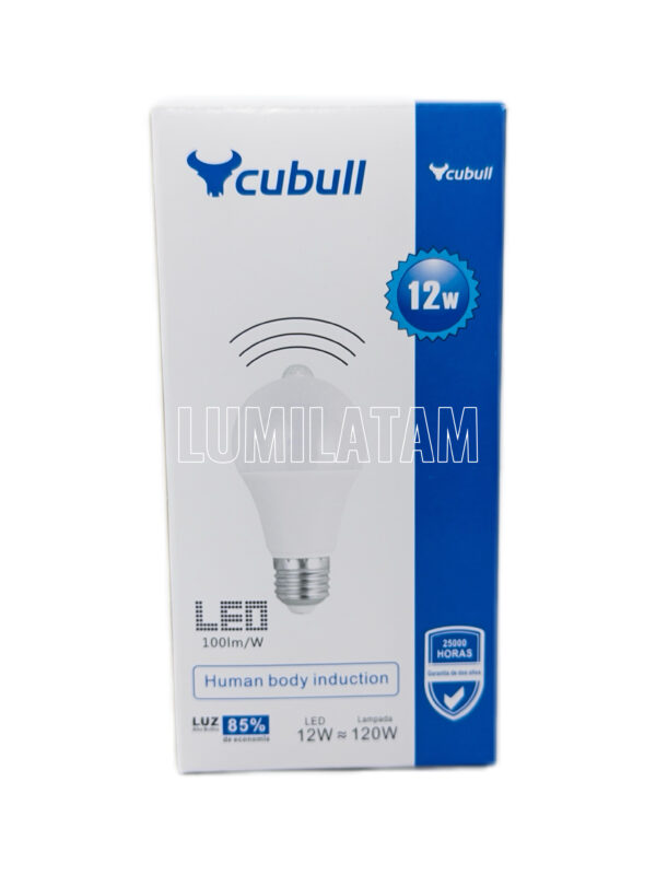 FOCO 12W LED SENSOR MOVIMIENTO CUBULL