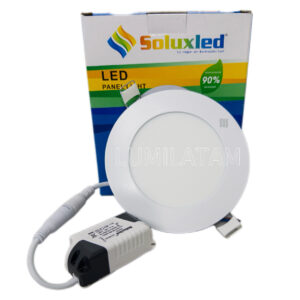 PANEL LED EMPOTRABLE REDONDO 6W SOLUXLED