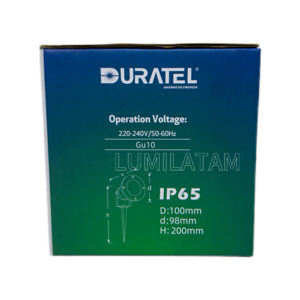 ESTACA DE ALUMINIO DURATEL + DICROICO 7W - Imagen 3