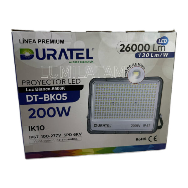 REFLECTOR LED 200W DURATEL - Imagen 2