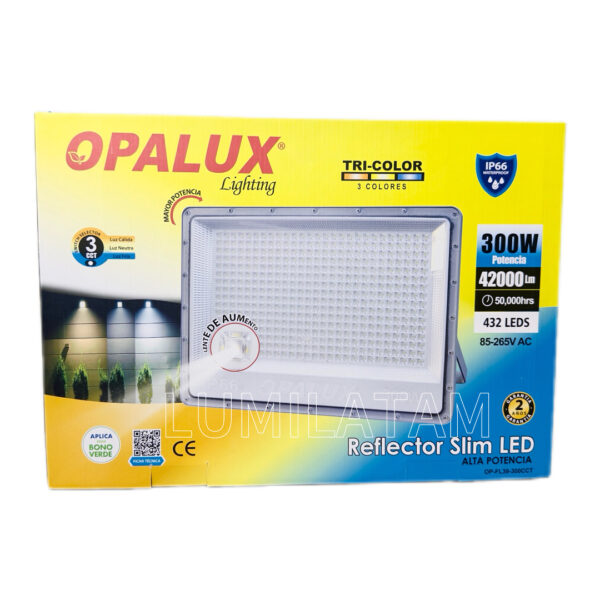 Reflector Slim LED 300W TRI-COLOR OPALUX - Imagen 2