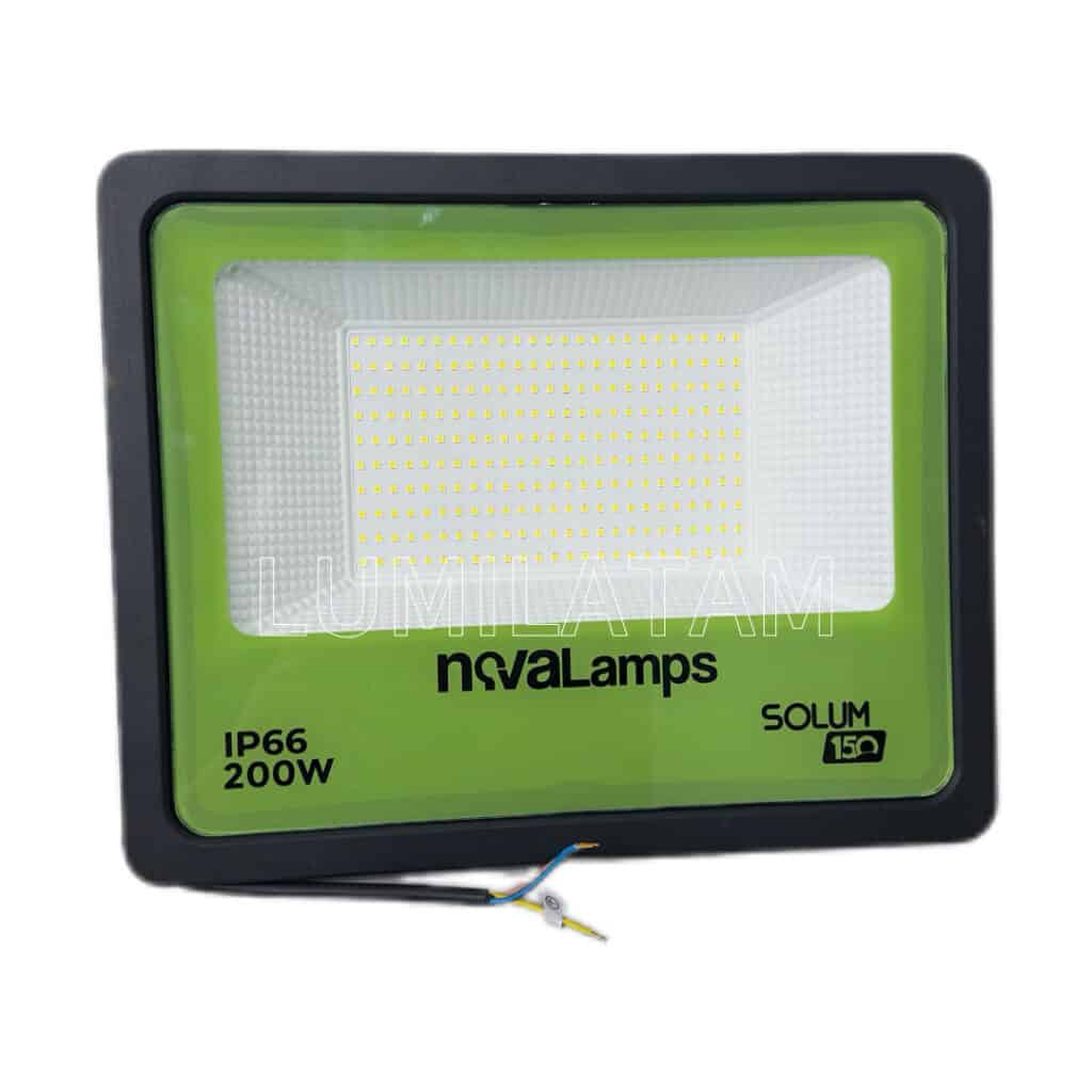 Reflector LED novaLamps SOLUM 150 de 200W, 150 lm/w, IP66, alto brillo, ahorro energético y 50,000 horas de duración