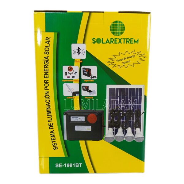 KIT SOLAR 4 FOCOS SOLAREXTREM - Imagen 2