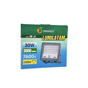 Reflector LED Mango de 30W, una solución de iluminación profesional que combina un diseño ultra delgado (Slim) con un rendimiento excepcional de 3,000 lúmenes. Fabricado en aluminio de alta calidad, este reflector cuenta con certificaciones IP66 e IK08, garantizando una resistencia total frente al polvo, chorros de agua potentes y fuertes impactos mecánicos.
