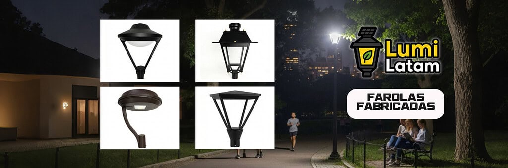Luminarias LED para exteriores de alta eficiencia y durabilidad, ideales para iluminar espacios públicos. Catálogo de iluminación profesional en el Perú - LumiLatam