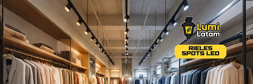 Sistemas de Rieles con Spots LED de LumiLatam.com, la solución más versátil para una iluminación de acento impecable. Ideales para resaltar cuadros, vitrinas comerciales o crear ambientes dinámicos en salas y estudios, nuestros rieles permiten desplazar y orientar los focos LED con total libertad, adaptándose a cualquier cambio en tu decoración. Catálogo de iluminación profesional en el Perú - LumiLatam . Guía técnica sobre los diferentes tipos de luminarias para interiores en proyectos de iluminación profesional.