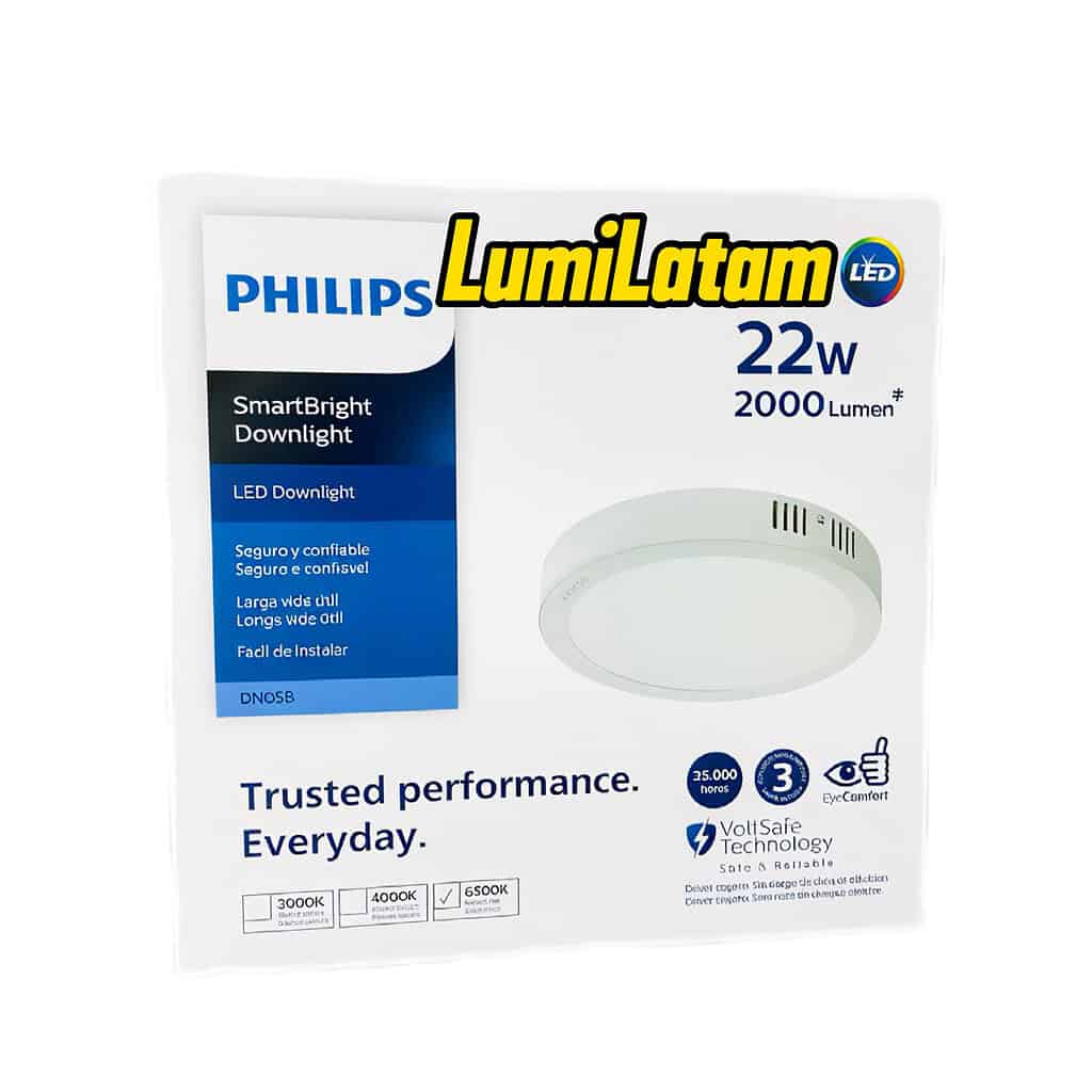 Transforma tus ambientes con la excelencia tecnológica del Panel LED Philips SmartBright Downlight de 22W, la solución de iluminación profesional que puedes adquirir hoy mismo en LumiLatam.com. Este downlight de alto desempeño ofrece una potente luminosidad de 2000 lúmenes en un tono 6500K (Luz Fría), diseñado específicamente para espacios que exigen máxima claridad y concentración. Catálogo de iluminación profesional en el Perú - LumiLatam