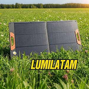 Panel Solar Portátil de 100W, la fuente de energía renovable más confiable disponible en LumiLatam.com. Este panel de alta eficiencia ha sido diseñado específicamente para cargar de forma rápida y segura tus Power Banks, smartphones y estaciones de energía portátiles. Gracias a su tecnología monocristalina, ofrece un rendimiento superior incluso en días nublados, convirtiéndolo en el accesorio indispensable para camping, viajes en camper o como kit de emergencia en el hogar.