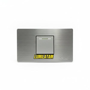 Increíble Interruptor Simple Cubull Acero inoxidable de 10A con placa cepillada para interiores modernos