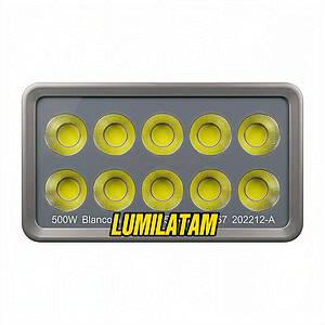 Increíble Reflector COB 500W de 50,000 lúmenes con tecnología Chip on Board masiva.