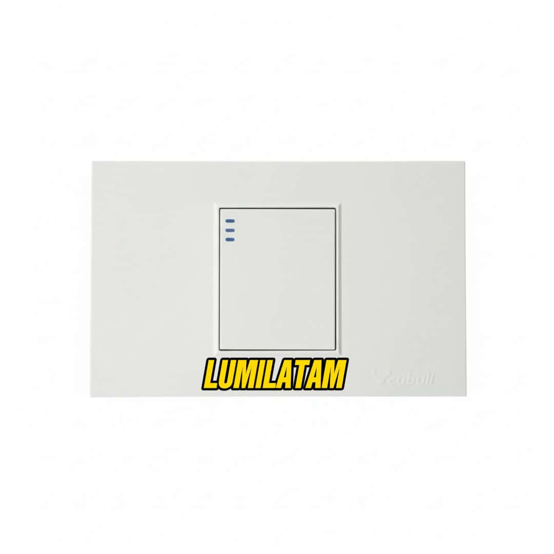 INTERRUPTOR SIMPLE CUBULL CLEAN 1 Increíble Interruptor Simple Cubull Clean minimalista de 16AX y 250V para acabados de lujo