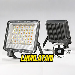 Increíble Reflector LED Skyline con Sensor de movimiento ajustable de 30W a 50W y tecnología CCT para seguridad exterior