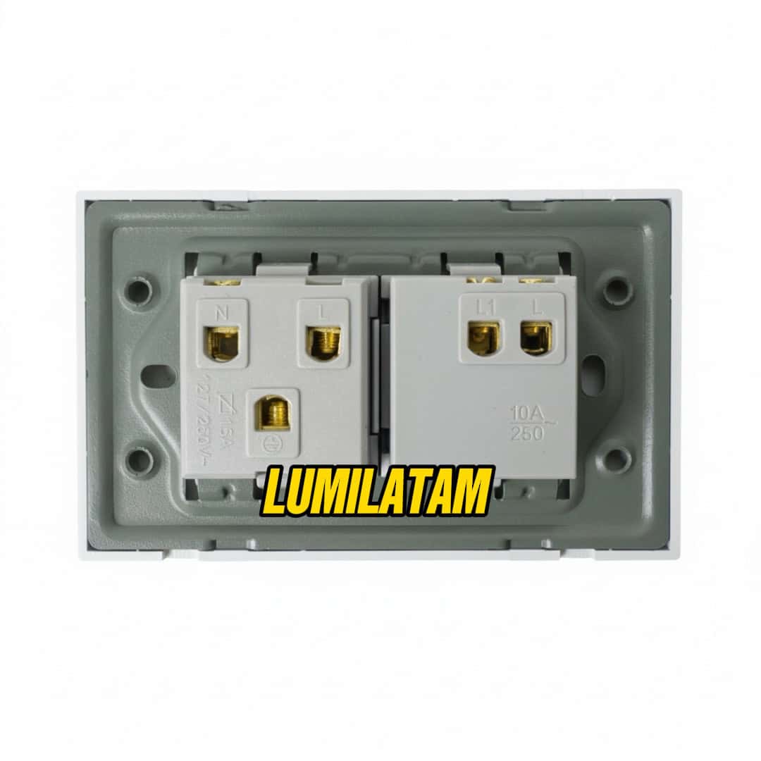 INTERRUPTOR TOMACORRIENTE UNIVERSAL CUBULL BLANCO 2 INTERRUPTOR TOMACORRIENTE UNIVERSAL CUBULL BLANCO - Imagen 2