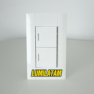 Increíble Interruptor Doble Cubull Blanco de 10A con diseño dual funcional para interiores modernos