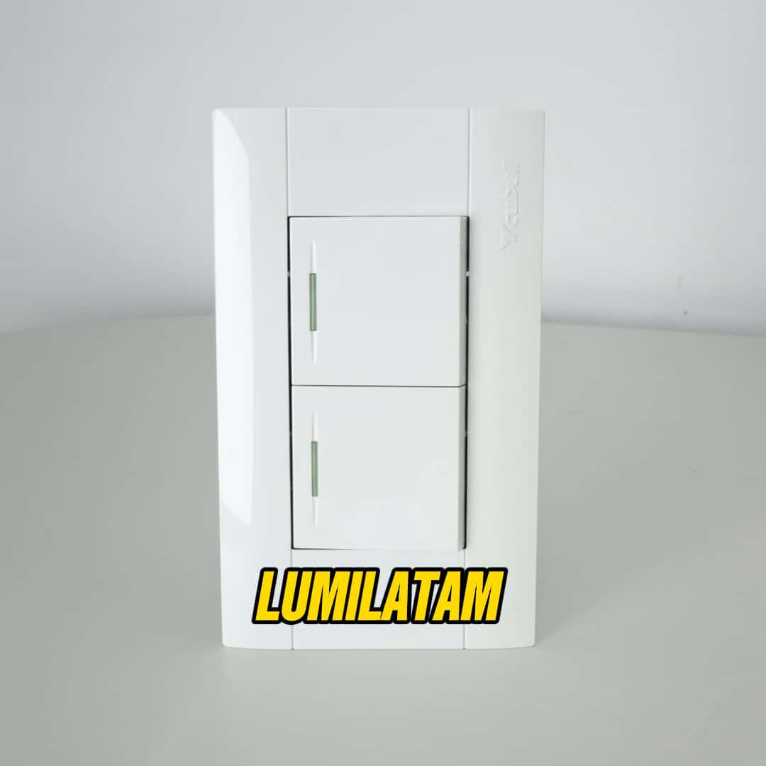 INTERRUPTOR DOBLE CUBULL WHITE 1 Increíble Interruptor Doble Cubull Blanco de 10A con diseño dual funcional para interiores modernos