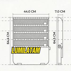 Increíble Reflector Noxion 400W Falke de 60,000 lúmenes con luz 5700K y resistencia IP65 IK08 para grandes infraestructuras