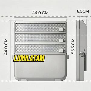 Increíble Reflector Noxion 300W Falke de 45,000 lúmenes con luz 5700K y resistencia IP65 IK08 para grandes áreas