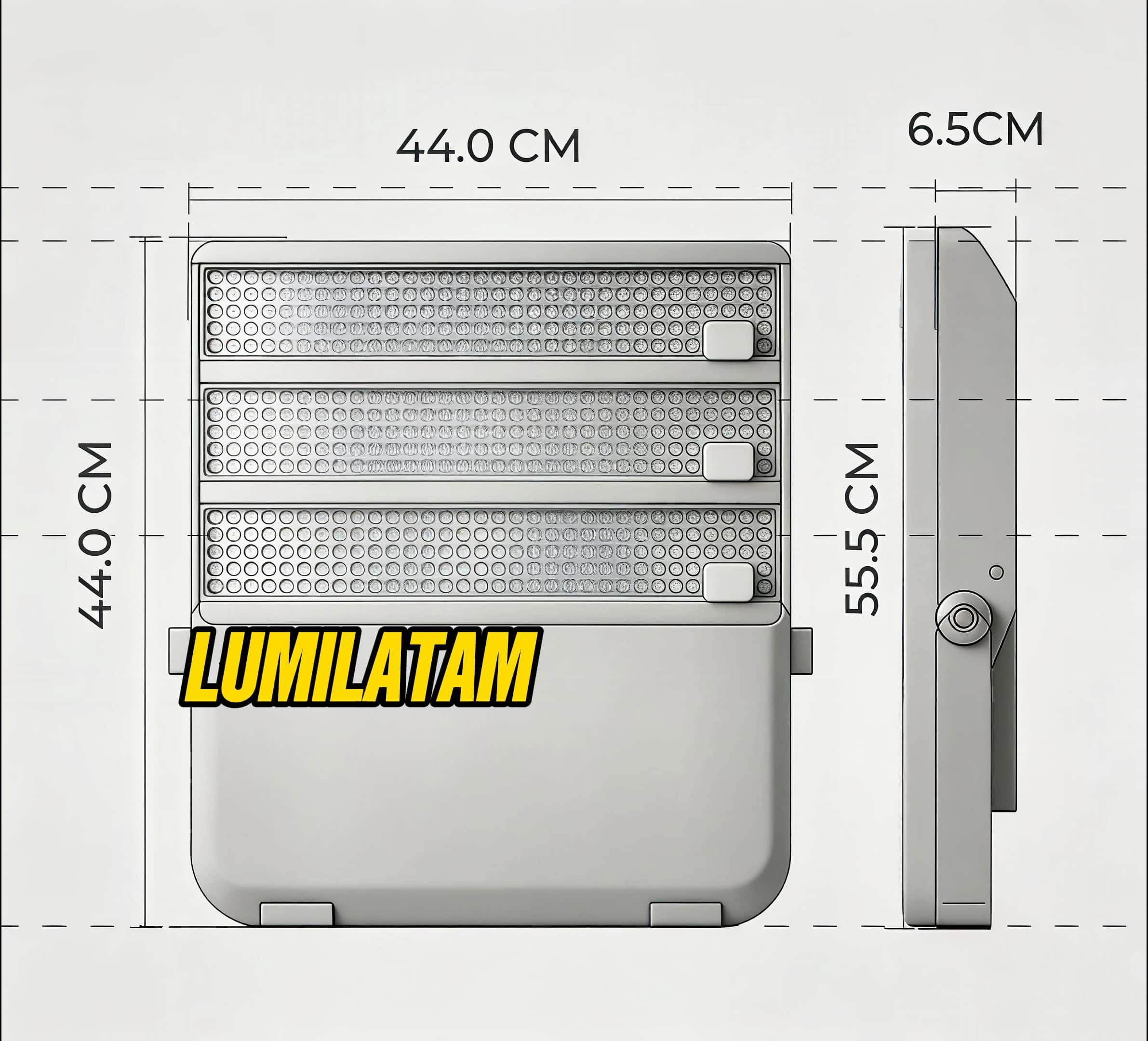REFLECTOR NOXION 300W FALKE 2 Increíble Reflector Noxion 300W Falke de 45,000 lúmenes con luz 5700K y resistencia IP65 IK08 para grandes áreas