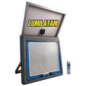 Increíble Reflector Solar 800W Lumimax de aluminio fundido con 810 LEDs y protección IP66 para áreas de 300m2