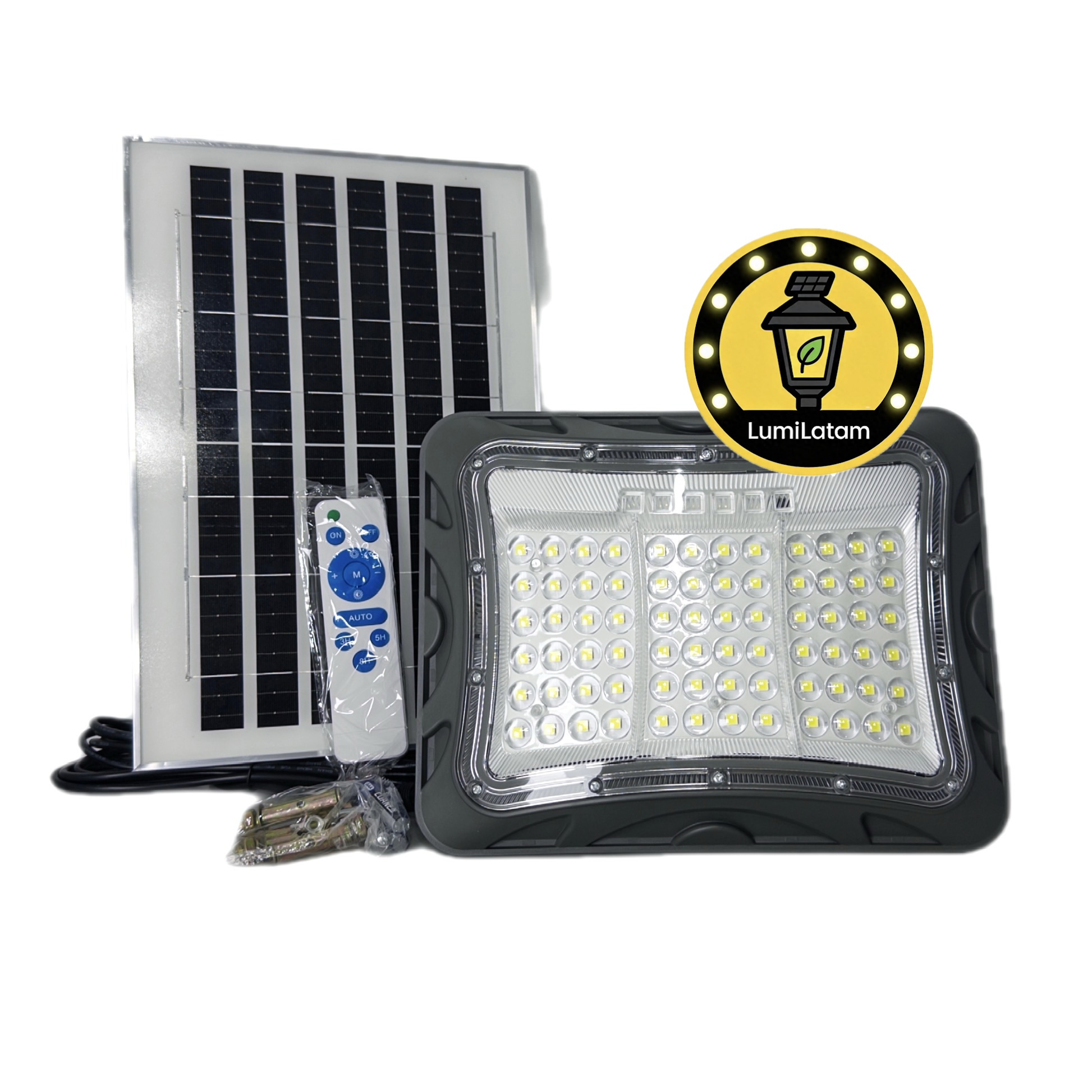 Reflector Solar 300W MG Peru | Económico y Autónomo | LumiLatam 1 reflector solar 300W MG Peru economico autonomo jardin exterior - LumiLatam