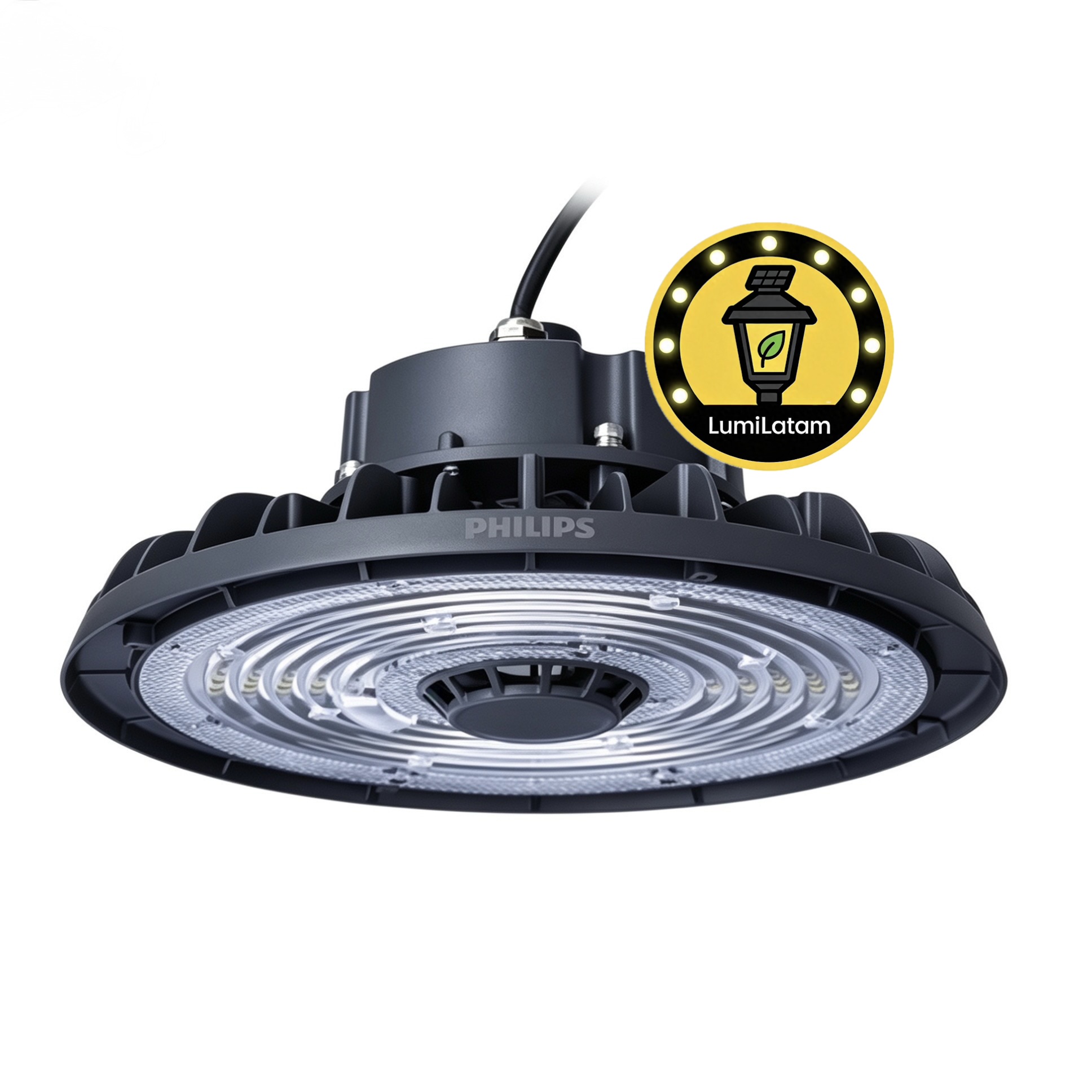 Highbay Philips BY320P 150W Peru G2 | 21,000 Lúmenes LED210 | LumiLatam 1 highbay Philips BY320P 150W Peru G2 LED210 21000 lumenes IP65 negro - LumiLatam
