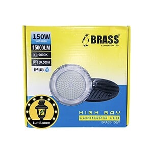 highbay LED 150W Brass Peru campana industrial UFO almacenes - LumiLatam