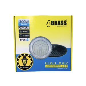 highbay LED 200W Brass Peru campana industrial UFO alta potencia - LumiLatam